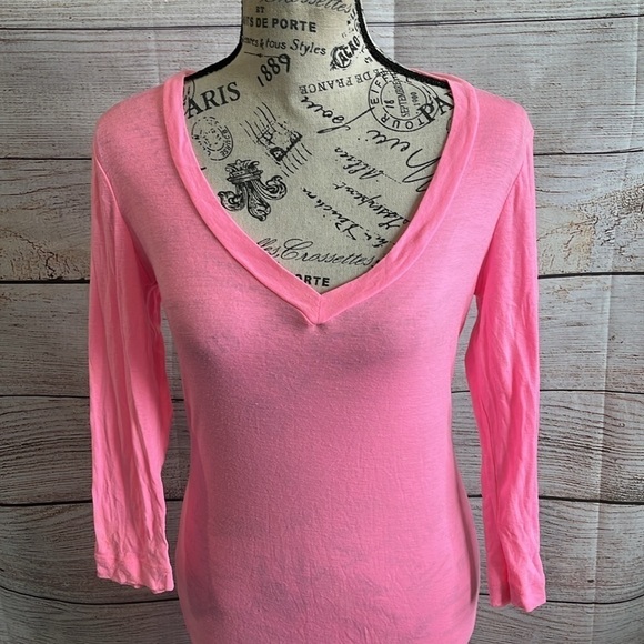 Alice + Olivia X Scoop NYC Dress Colab Casual Bodycon Size Small Tencel Hot Pink - Picture 2 of 10